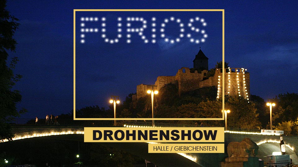 Halle Sachsen Anhalt Tag der deutschen Einheit Drohnen Kunst