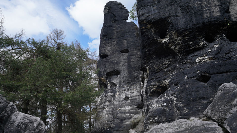 Böhmische Schweiz Felsformation Bürgermeister