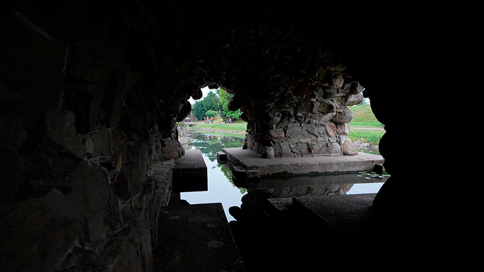 Wörlitz Gartenreich Insel Stein Villa Hamilton