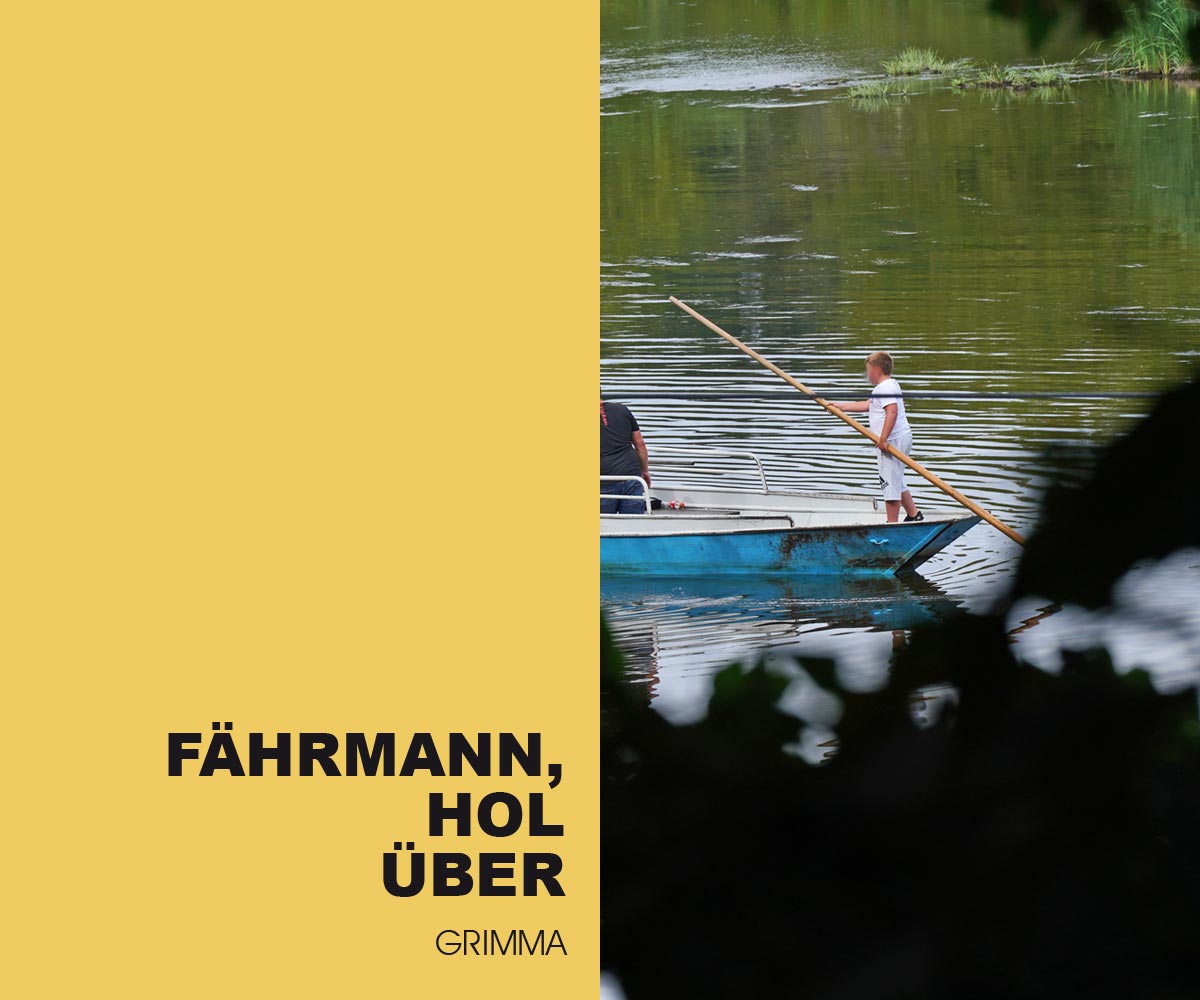 Fährmann in Grimma bei Kloster Nimbschen